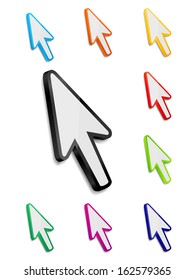 Mouse arrow cursor vector illustration
