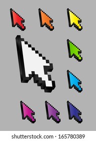Mouse arrow cursor vector illustration