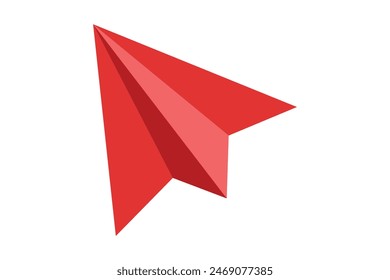 Mouse Arrow Flat Sticker Design