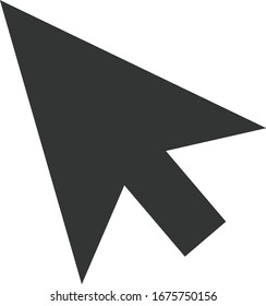 Mouse arrow icon design grey