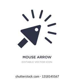 mouse arrow icon on white background. Simple element illustration from UI concept. mouse arrow icon symbol design.