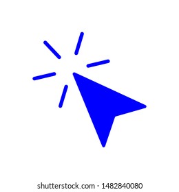 mouse arrow icon trendy flat design