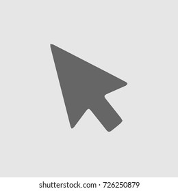 Mouse arrow vector icon eps 10. Simple isolated pictogram.