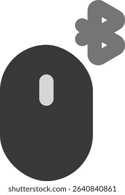mouse bluetooth icon flat style design
