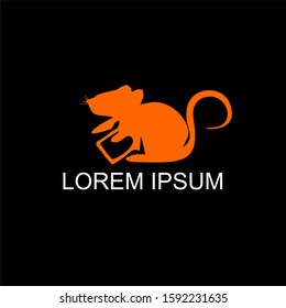 mouse and book simple design template