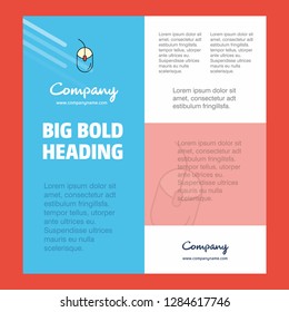 Mouse  Business Company Poster Template. with place for text and images. vector background