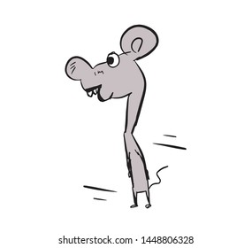 Similar Images, Stock Photos & Vectors of cartoon mouse/rat that is ...