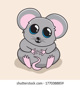 Mouse Cartoon Cute Rat Illustration