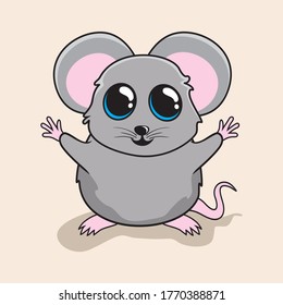 Mouse Cartoon Cute Rat Illustration