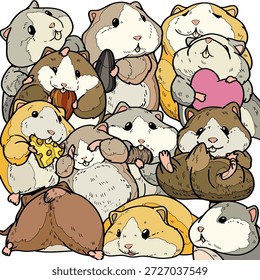 Diseño de dibujos animados de ratón para decorar el fondo 