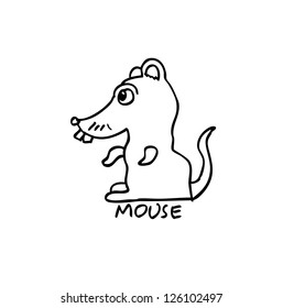 mouse cartoon icon