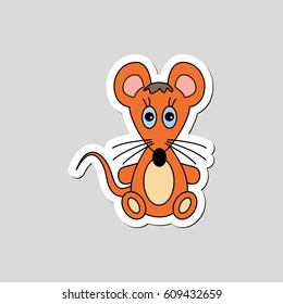 mouse cartoon - vector