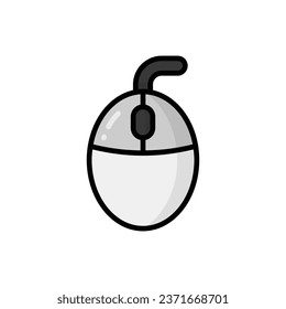 Mouse Cartoon Vector Icon Illustration. Technology Icon Concept Isolated Premium Vector. Flat Cartoon Style
