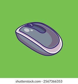 Mouse Cartoon Vector Icon Illustration. Computer hardware object icon concept. Flat cartoon illustration.