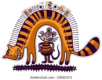 Mouse and cat