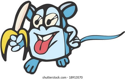 Mouse Character on white background