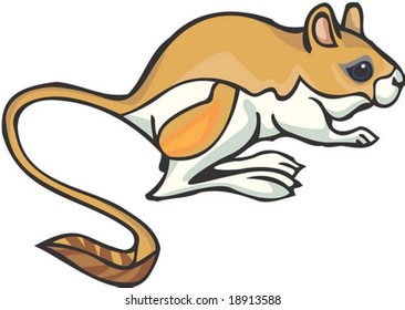 Mouse Character on white background