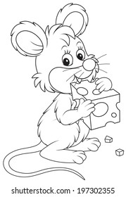 Mouse with cheese