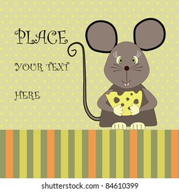 Mouse with cheese