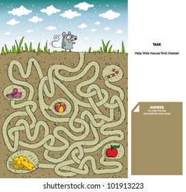 Mouse and Cheese : Maze Game with Solution