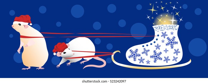 the mouse and the Christmas shoes