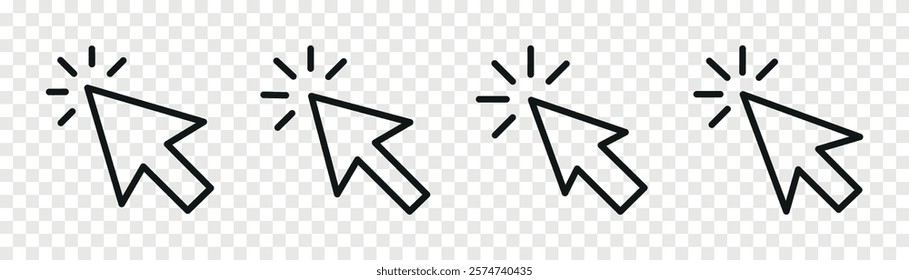 mouse click cursor arrow icons