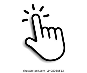 Mouse click cursor set. Hand Cursor. Click icon. Mouse pointer set. Arrow cursor. Pointer click icon. Clicking cursor, pointing hand clicks and waiting loading icons. Website arrows or hand icon.