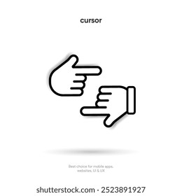 Mouse click cursor set. Hand Cursor. Click icon. Mouse pointer set. Arrow cursor. Pointer click icon. Clicking cursor, pointing hand clicks and waiting loading icons. Website arrows or hand icon.