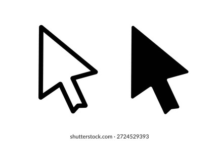 mouse click icon, cursor symbol vector illustration	