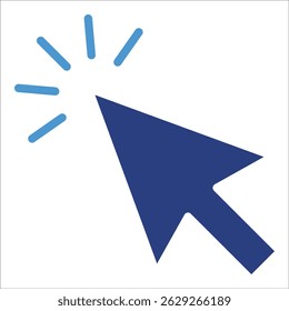 Elemento del icono del Hacer clic del ratón para el diseño