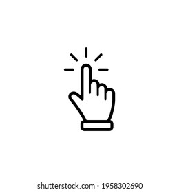 Mouse click icon. Hand cursor icon. Mouse pointer icon symbol illustration