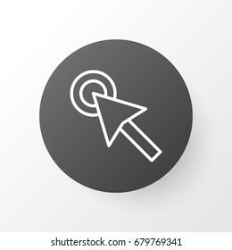 Mouse Click Icon Symbol. Premium Quality Isolated Cursor Element In Trendy Style.