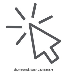 Mouse click icon vector isolated on white background. Trendy mouse click icon in flat style. Template for web site, ui sign, app symbol and logo. Vector illustration