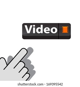 mouse click on the button video  