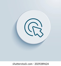 mouse click url icon vector design
