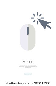 Mouse , click , web surfing. Flat design,web design,infographics ,business, symbol.Be used for data visualization in a web site,information boards,billboards,brochures,flyers,magazines,etc.