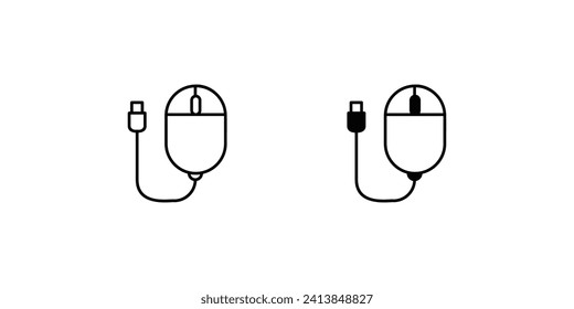 mouse clicker icon with white background vector stock illustration