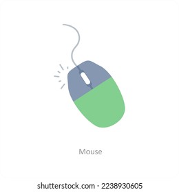 Mouse and cllick icon concept