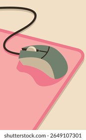 Mouse close up art illustration