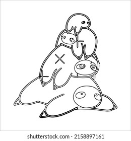 Mouse coloring page for kids