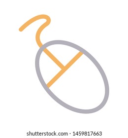 mouse colour line vector icon