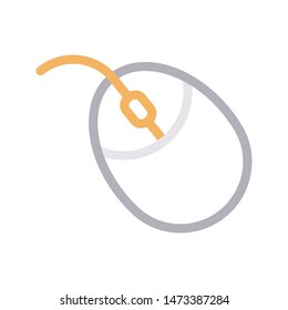 mouse colour line vector icon