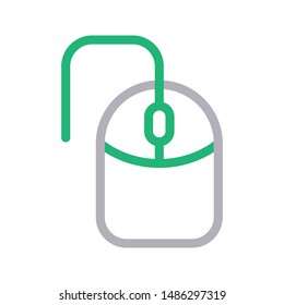 mouse colour line vector icon