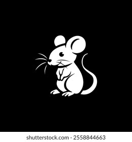 Mouse, colouring book for kids, vector illustration