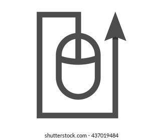 mouse computer arrow cursor device hardware laptop computer image icon vector
