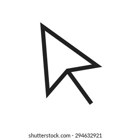 Black Glossy Computer Cursor Flaming Bright Stock Vector (Royalty Free ...