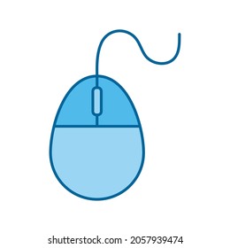 mouse computer device icon line and fill