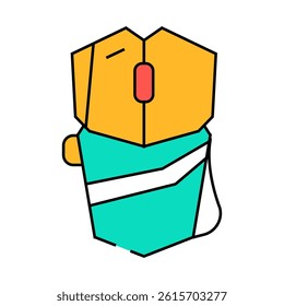mouse computer device line icon vector. mouse computer device sign. isolated symbol illustration