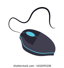 Mouse computer hardware isolated device vector illustration graphic design