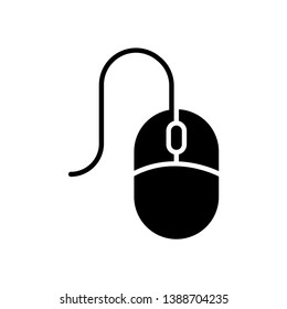 Mouse Computer Icon. Laptop Device Illustration As A Simple Vector Sign & Trendy Symbol for Design and Websites, Presentation or Mobile Application.  
